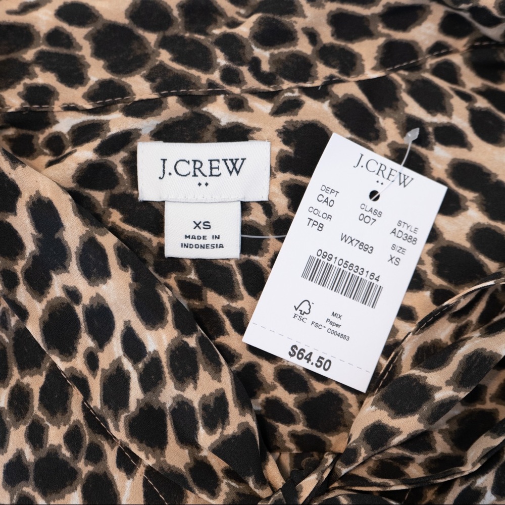 J. Crew leopard button down - Picture 3 of 3